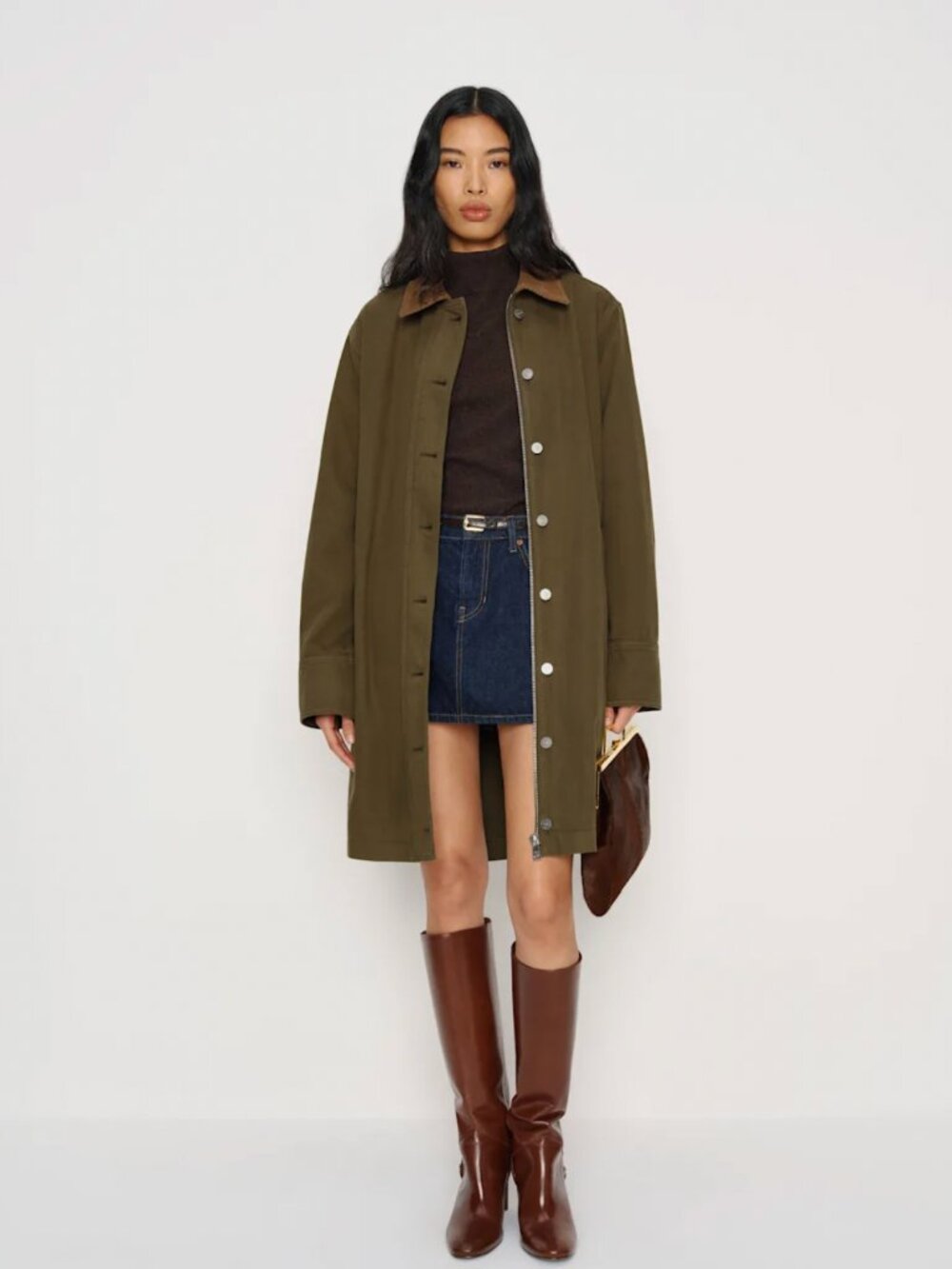 Reformation Kiran Twill Jacket Green - Size XS - NWT